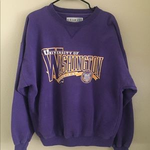 Vintage 90's Washington Huskies Crewneck